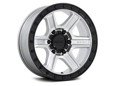 Fuel Wheels Outrun Machined with Gloss Black Lip 6-Lug Wheel; 17x8.5; 18mm Offset (09-14 F-150)