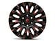 Fuel Wheels Quake Gloss Black Milled with Red Tint 6-Lug Wheel; 20x9; 1mm Offset (09-14 F-150)