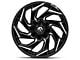 Fuel Wheels Reaction Gloss Black Milled 6-Lug Wheel; 24x12; -44mm Offset (09-14 F-150)