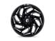 Fuel Wheels Reaction Gloss Black Milled 6-Lug Wheel; 17x9; -12mm Offset (09-14 F-150)