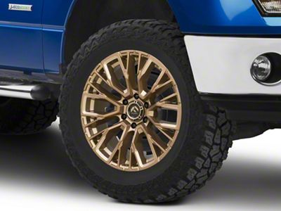 Fuel Wheels Rebar Platinum Bronze Milled 6-Lug Wheel; 20x9; 1mm Offset (09-14 F-150)