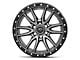 Fuel Wheels Rebel Matte Gunmetal with Black Simulated Bead Ring 6-Lug Wheel; 20x9; 20mm Offset (09-14 F-150)