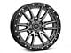 Fuel Wheels Rebel Matte Gunmetal with Black Simulated Bead Ring 6-Lug Wheel; 20x9; 20mm Offset (09-14 F-150)