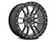 Fuel Wheels Rebel Matte Gunmetal with Black Bead Ring 6-Lug Wheel; 20x10; -18mm Offset (09-14 F-150)