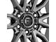 Fuel Wheels Rebel Matte Gunmetal with Black Bead Ring 6-Lug Wheel; 20x10; -18mm Offset (09-14 F-150)