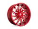 Fuel Wheels Saber Candy Red Milled 6-Lug Wheel; 20x9; 1mm Offset (09-14 F-150)