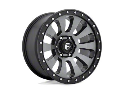 Fuel Wheels Tactic Matte Gunmetal with Black Bead Ring 6-Lug Wheel; 20x9; 20mm Offset (09-14 F-150)