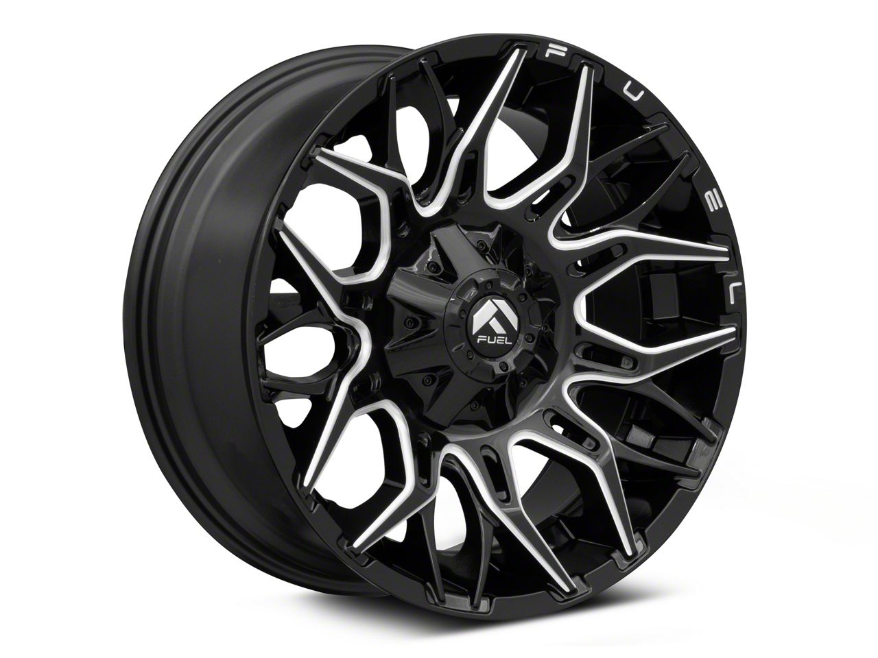 Fuel Wheels F-150 Twitch Gloss Black Milled 6-Lug Wheel; 20x10; -18mm ...