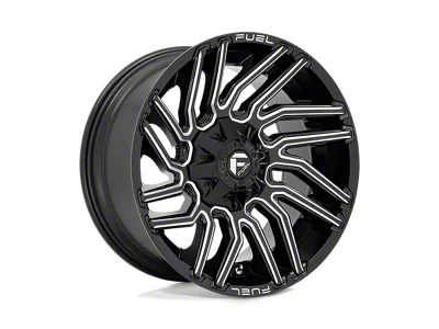 Fuel Wheels Typhoon Gloss Black Milled 6-Lug Wheel; 20x10; -18mm Offset (09-14 F-150)