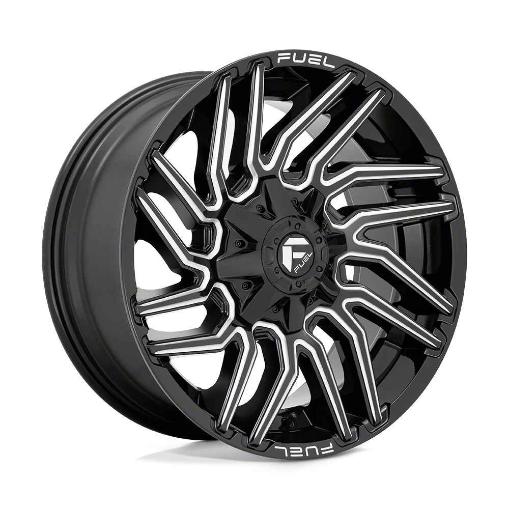 Fuel Wheels F-150 Typhoon Gloss Black Milled 6-Lug Wheel; 22x12; -44mm ...