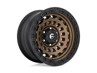 Fuel Wheels Zephyr Matte Bronze with Black Bead Ring 6-Lug Wheel; 20x9; 20mm Offset (09-14 F-150)