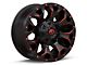 Fuel Wheels Assault Matte Black Red Milled 5-Lug Wheel; 20x10; -18mm Offset (09-18 RAM 1500)