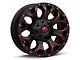 Fuel Wheels Assault Matte Black Red Milled 5-Lug Wheel; 20x10; -18mm Offset (09-18 RAM 1500)