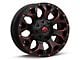 Fuel Wheels Assault Matte Black Red Milled 5-Lug Wheel; 20x9; 20mm Offset (09-18 RAM 1500)