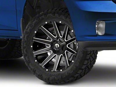 Fuel Wheels Contra Gloss Black Milled 5-Lug Wheel; 20x9; 20mm Offset (09-18 RAM 1500)