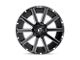 Fuel Wheels Contra Gloss Black Milled 5-Lug Wheel; 22x10; -18mm Offset (09-18 RAM 1500)