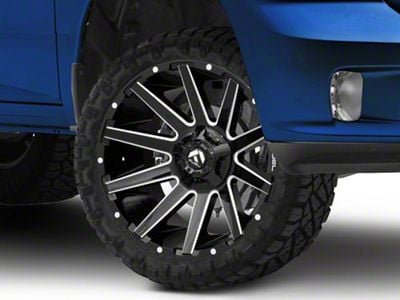 Fuel Wheels Contra Gloss Black Milled 5-Lug Wheel; 26x12; -44mm Offset (09-18 RAM 1500)