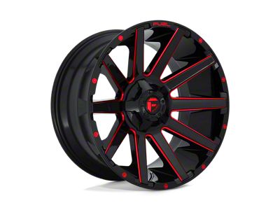 Fuel Wheels Contra Gloss Black with Red Tinted Clear 5-Lug Wheel; 20x9; 20mm Offset (09-18 RAM 1500)