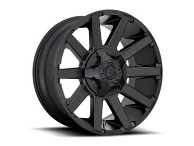 Fuel Wheels Contra Satin Black 5-Lug Wheel; 20x10; -18mm Offset (09-18 RAM 1500)