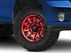 Fuel Wheels Covert Candy Red with Black Bead Ring 5-Lug Wheel; 20x9; 20mm Offset (09-18 RAM 1500)