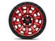 Fuel Wheels Covert Candy Red with Black Bead Ring 5-Lug Wheel; 20x9; 20mm Offset (09-18 RAM 1500)