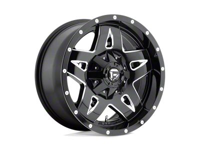 Fuel Wheels Full Blown Gloss Black Milled 5-Lug Wheel; 20x10; -12mm Offset (09-18 RAM 1500)