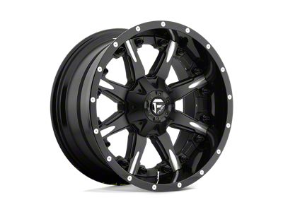 Fuel Wheels Nutz Matte Black Milled 5-Lug Wheel; 20x10; -19mm Offset (09-18 RAM 1500)