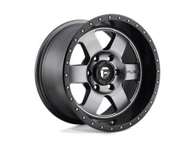 Fuel Wheels Podium Matte Gunmetal with Black Bead Ring 5-Lug Wheel; 18x9; 20mm Offset (09-18 RAM 1500)