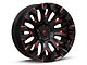 Fuel Wheels Quake Gloss Black Milled with Red Tint 5-Lug Wheel; 20x10; -18mm Offset (09-18 RAM 1500)