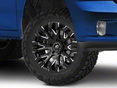 Fuel Wheels Quake Gloss Black Milled 5-Lug Wheel; 18x9; 1mm Offset (09-18 RAM 1500)