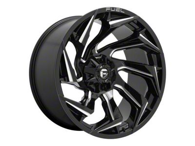 Fuel Wheels Reaction Gloss Black Milled 5-Lug Wheel; 18x9; 1mm Offset (09-18 RAM 1500)