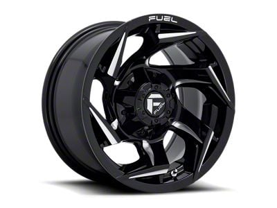 Fuel Wheels Reaction Gloss Black Milled 5-Lug Wheel; 20x9; 20mm Offset (09-18 RAM 1500)