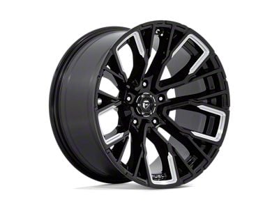 Fuel Wheels Rebar Gloss Black Milled 5-Lug Wheel; 20x10; -18mm Offset (09-18 RAM 1500)