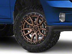 Fuel Wheels Rebel Matte Bronze with Black Bead Ring 5-Lug Wheel; 20x10; -18mm Offset (09-18 RAM 1500)