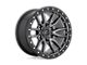 Fuel Wheels Rebel Matte Gunmetal with Black Bead Ring 5-Lug Wheel; 18x9; -12mm Offset (09-18 RAM 1500)