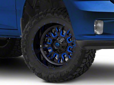 Fuel Wheels Stroke Gloss Black with Blue Tinted Clear 5-Lug Wheel; 18x9; 20mm Offset (09-18 RAM 1500)