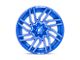 Fuel Wheels Typhoon Anodized Blue Milled 5-Lug Wheel; 22x12; -44mm Offset (09-18 RAM 1500)