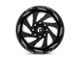 Fuel Wheels Vortex Gloss Black Milled 5-Lug Wheel; 20x10; -18mm Offset (09-18 RAM 1500)