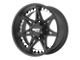 Fuel Wheels Rampage Matte Gunmetal with Black Lip 8-Lug Wheel; 22x12; -44mm Offset (10-18 RAM 2500)