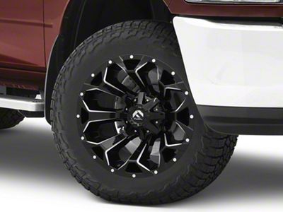 Fuel Wheels Assault Gloss Black Milled 8-Lug Wheel; 20x9; 1mm Offset (10-18 RAM 2500)