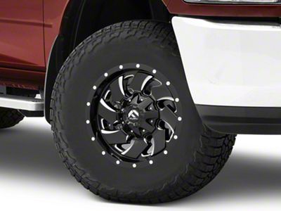 Fuel Wheels Cleaver Gloss Black Milled 8-Lug Wheel; 17x9; 1mm Offset (10-18 RAM 2500)