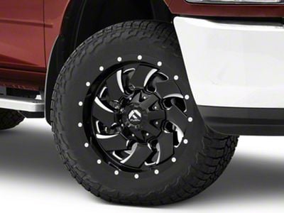 Fuel Wheels Cleaver Gloss Black Milled 8-Lug Wheel; 20x12; -44mm Offset (10-18 RAM 2500)