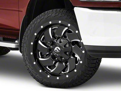 Fuel Wheels Cleaver Gloss Black Milled 8-Lug Wheel; 22x12; -44mm Offset (10-18 RAM 2500)