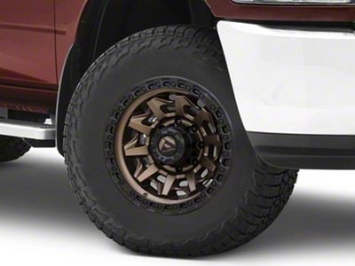 Fuel Wheels Covert Matte Bronze with Black Bead Ring 8-Lug Wheel; 18x9; -12mm Offset (10-18 RAM 2500)