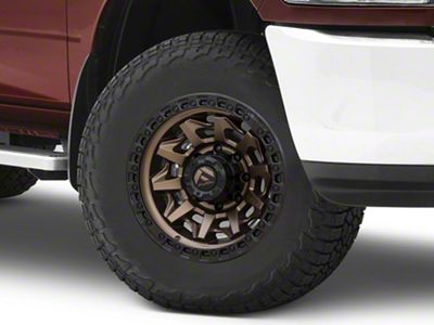 Fuel Wheels Covert Matte Bronze with Black Bead Ring 8-Lug Wheel; 18x9; 1mm Offset (10-18 RAM 2500)