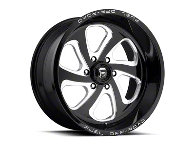 Fuel Wheels Flow Gloss Black Milled 8-Lug Wheel; 18x9; 20mm Offset (10-18 RAM 2500)