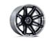 Fuel Wheels Fusion Forged Brawl Gloss Black Brushed Dark Tinted Clear 8-Lug Wheel; 22x10; -18mm Offset (10-18 RAM 2500)