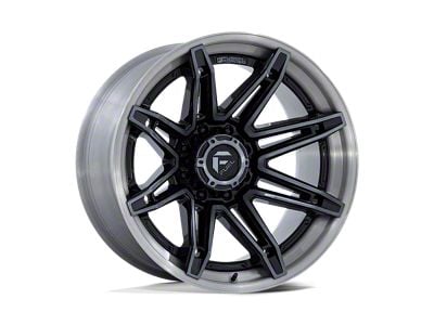 Fuel Wheels Fusion Forged Brawl Gloss Black Brushed Dark Tinted Clear 8-Lug Wheel; 24x12; -44mm Offset (10-18 RAM 2500)