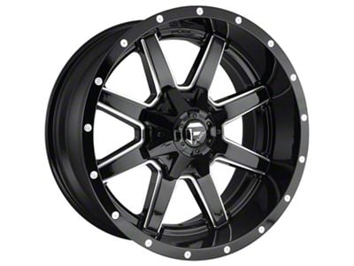 Fuel Wheels Maverick Gloss Black Milled 8-Lug Wheel; 18x9; 1mm Offset (10-18 RAM 2500)