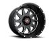 Fuel Wheels Rebel Matte Gunmetal with Black Bead Ring 8-Lug Wheel; 22x10; -18mm Offset (10-18 RAM 2500)